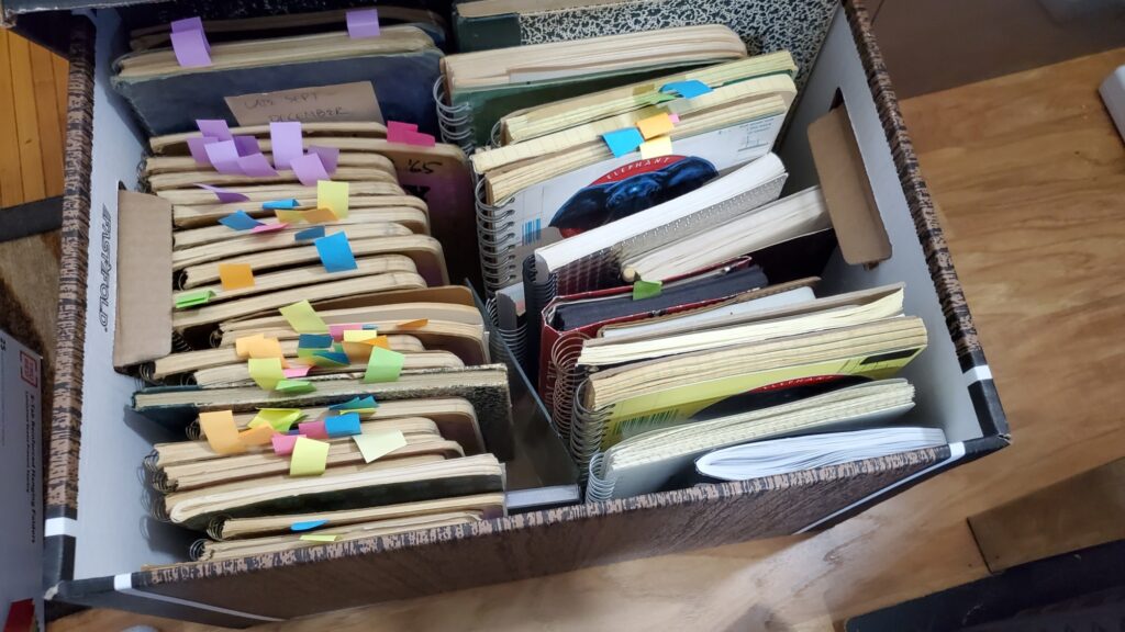 My box of journals